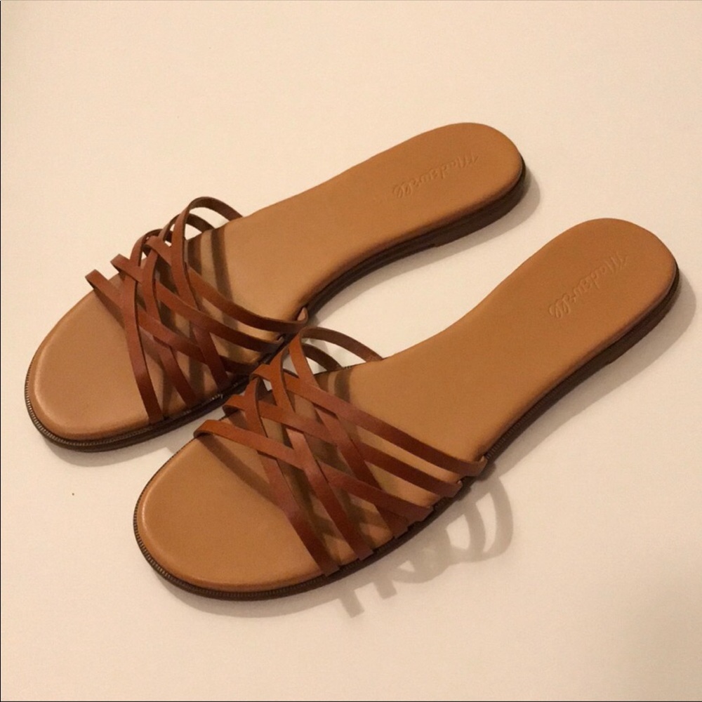 Madewell |Tracie Leather Slide Sandals